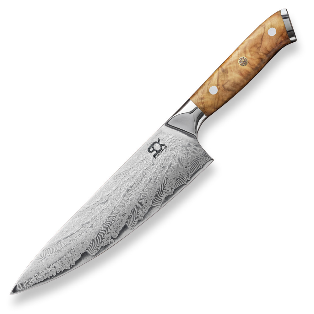 H139 KUCHAŘSKÝ NŮŽ SOK CHEF OLIVE SPIDER NET 205 MM