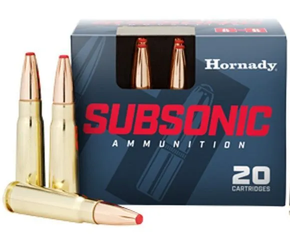 Náboj kulový Hornady, Subsonic, 7,62x39mm, 255GR (16,5g), SUB-X