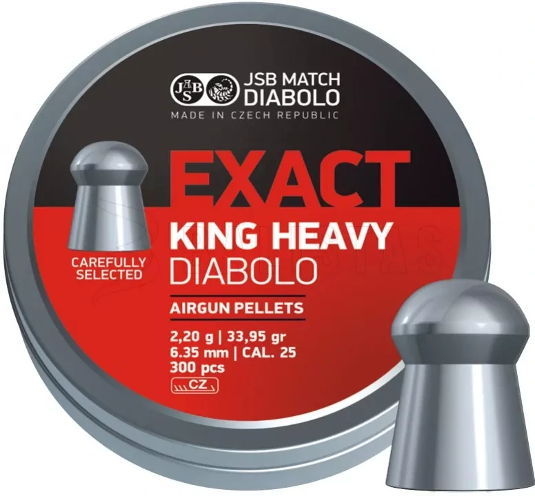 Diabolo JSB Exact King Heavy 6,35mm 300ks