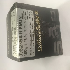 7,62x54 R FMJ 11,70 g (baleno po 50 ks)