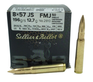 8x57 JS FMJ 12,70 g (baleno po 50ks)