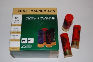 12/70 Mini-Magnum 42,5 - průměr broku 3,0 mm, 3,5 mm, 4,0 mm