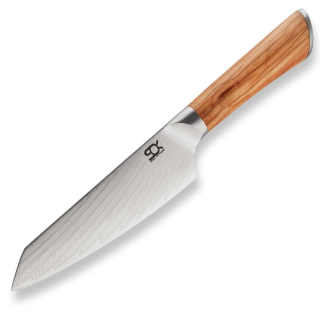 HOK6CH KUCHAŘSKÝ NŮŽ CHEF 155 MM SOK OLIVE SUNSHINE DAMASCUS