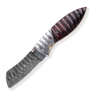 PMX 95 LOVECKÝ ZAVÍRACÍ DAMAŠKOVÝ NŮŽ DELLINGER TANTO OBSIDIAN
