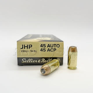 Pistolový náboj S&B 45 AUTO JHP 14,9 g