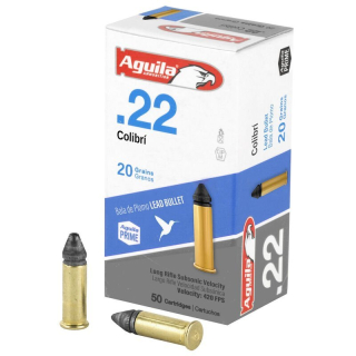 Náboj kulový Aguila, Colibri Subsonic, .22LR, 20GR, (1,3g), SP Lead