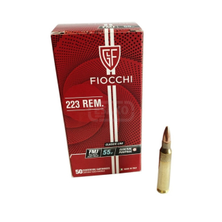 Náboj Fiocchi 223 Rem FMJ 3,56 g/55 gr