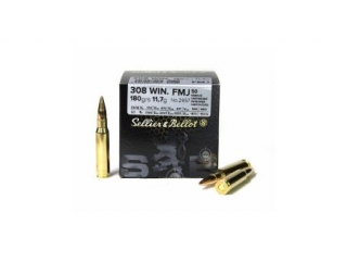 Kulový náboj S&B 308 Win FMJ 11,7 g / 50 ks bulk