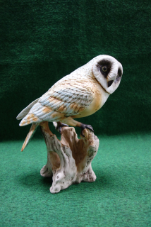 Porcelánová sova soška, Pastel - Royal Dux Bohemia