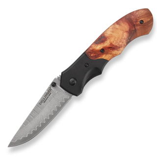 H45 LOVECKÝ ZAVÍRACÍ DAMAŠKOVÝ NŮŽ DELLINGER HUNTER POPLAR BUR