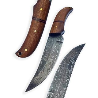 K252 NŮŽ DELLINGER DAMASK SKINNER MAHAGONY