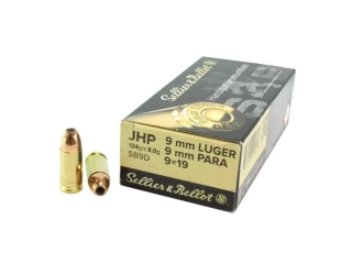 Pistolový náboj S&B 9 mm Luger JHP 8 g