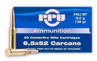 6,5x52 Carcano FMJ BT 9,0g