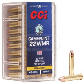 Náboj malorážkový CCI 22 WMR GAMEPOINT 40 GR JSP
