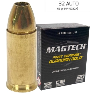 Náboj Magtech 32 AUTO / 7,65 Browning JHP Guardian Gold 65 grs - A1