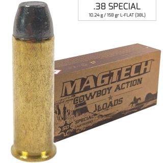 Náboj Magtech 38 SPECIAL LFN L-FLAT (38L) Cowboy 10,24 g, 158 grs