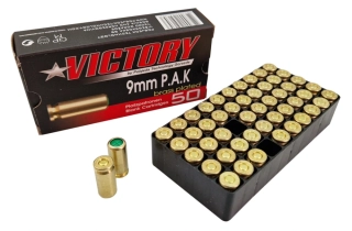 Startovací náboje 9mm pistole 50ks Pobjeda Victory