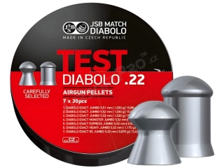 Diabolky EXACT TEST 5,50mm (cal .22) - 7x30ks