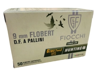 Náboj FIOCCHI 9mm FLOBERT brokový 2,1mm a 2,7mm