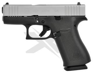 Glock 43X r. 9mm Luger + 50ks střelivo 9mm L FMJ SB Zdarma